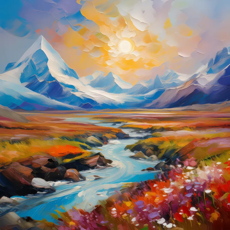 Painting: Plateau Permafrost Melt
