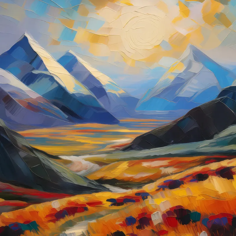 Painting: Plateau Polygonal Tundra