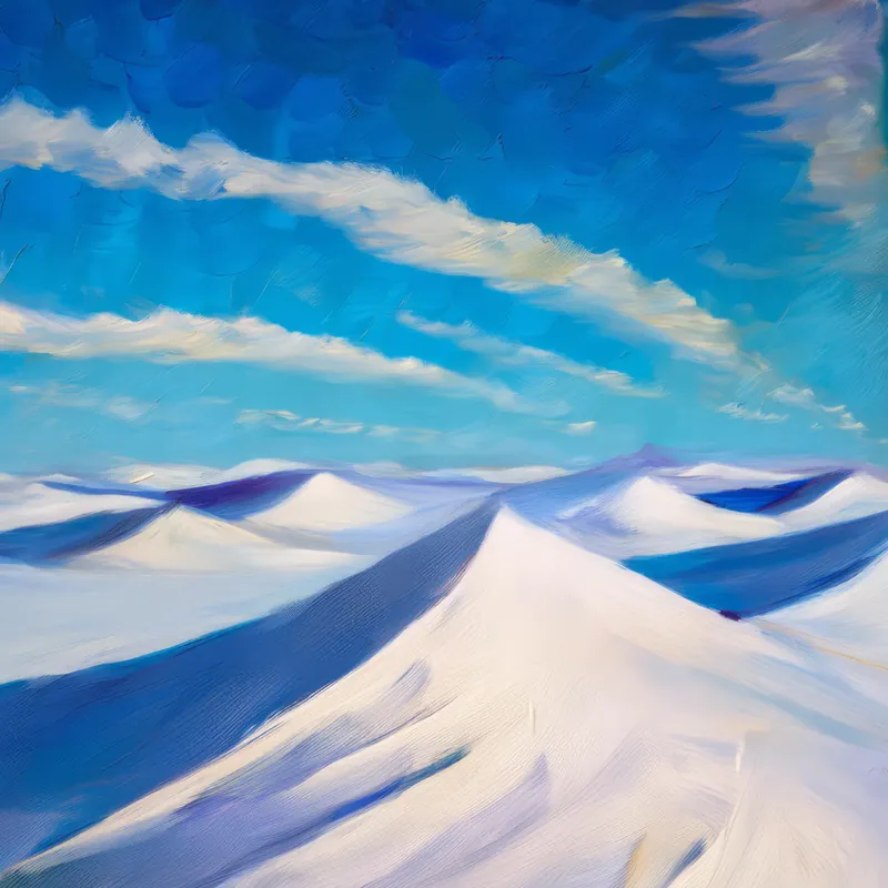 Painting: Polar Desert Dunes