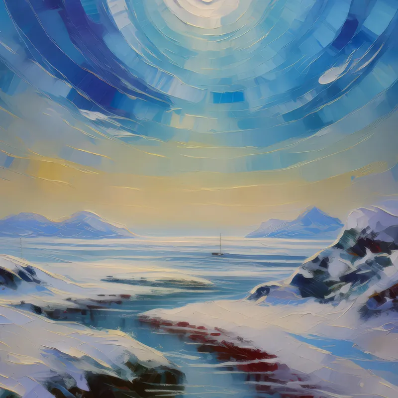 Painting: Polar Desert Mirage
