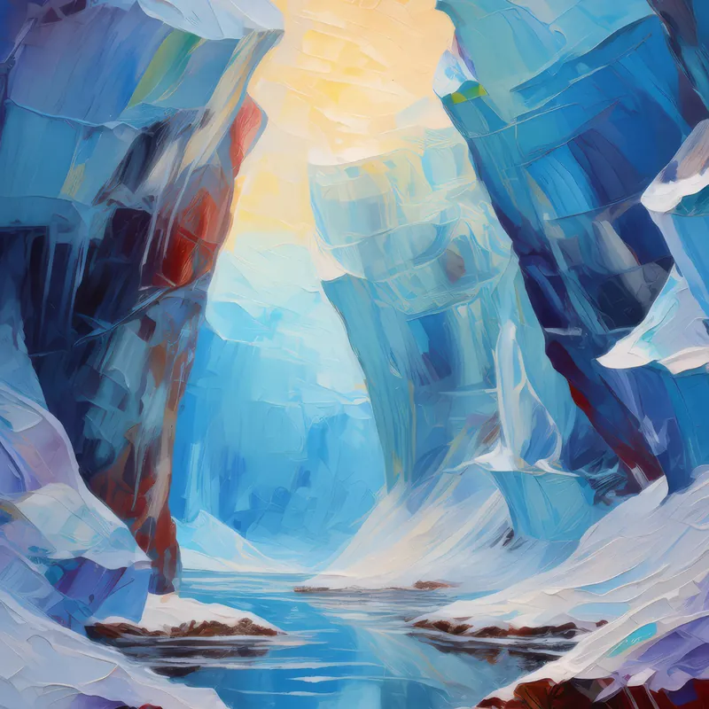 Painting: Polar Ice Caverns