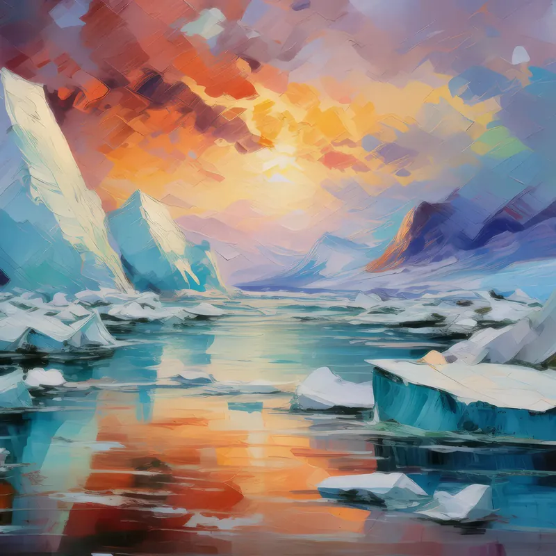 Painting: Polar Ice Flow