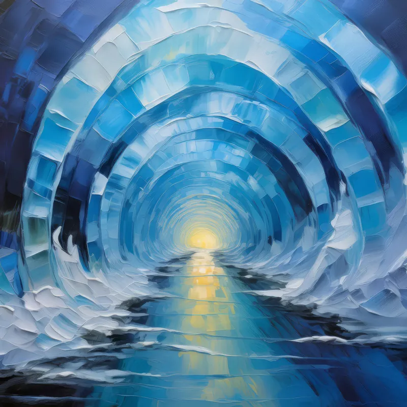 Painting: Polar Ice Tunnel