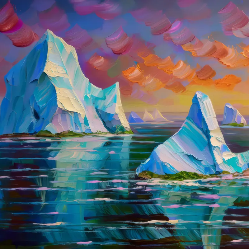 Painting: Polar Iceberg Drift