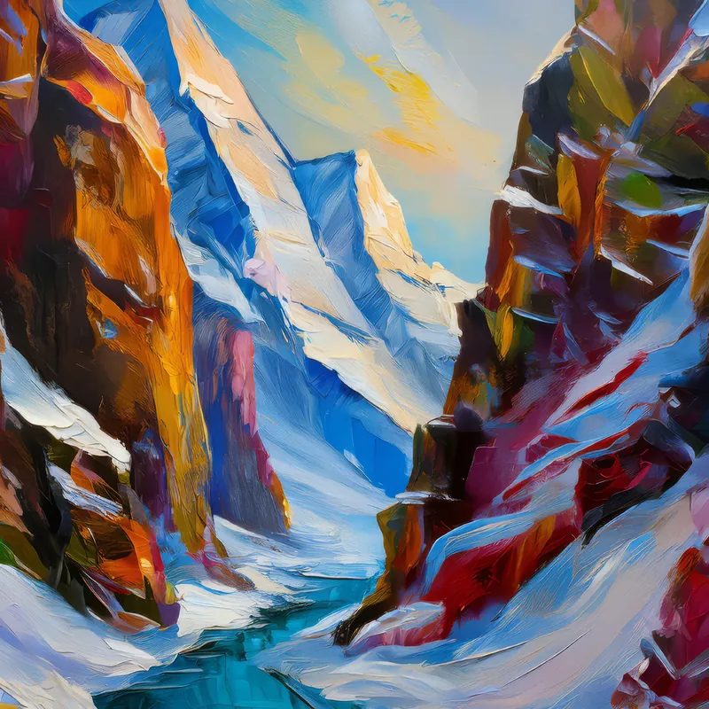 Painting: Polar Mountain Pass