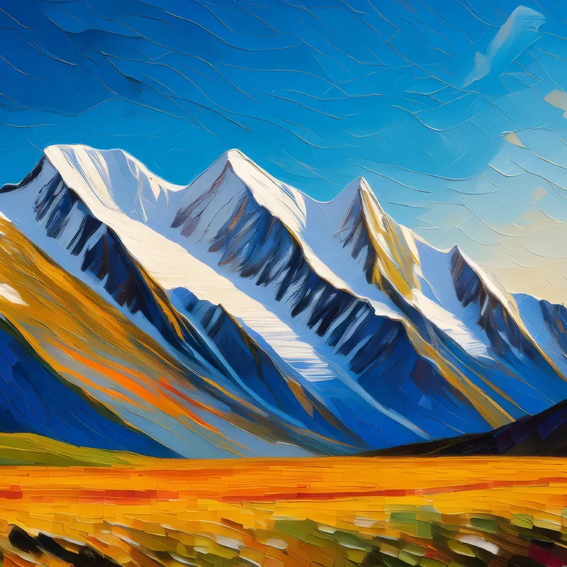 Painting: Polar Mountain Ridge