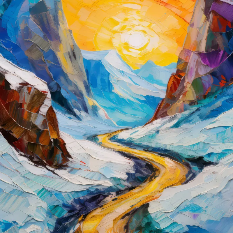 Painting: Polar Mountain Trail