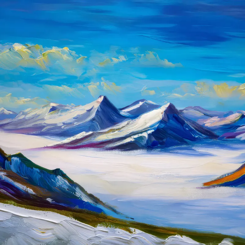 Painting: Polar Mountain View