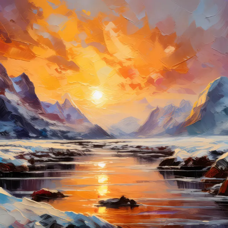 Painting: Polar Sunrise