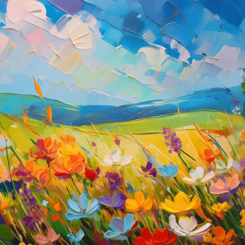 Painting: Prairie Flower Meadow