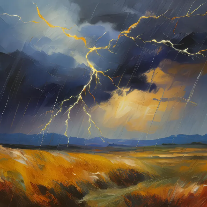Painting: Prairie Thunderstorm