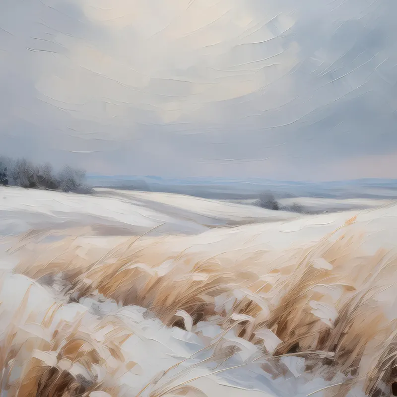Painting: Prairie in Winter