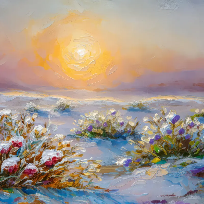 Painting: Quiet Arctic Desert Morning