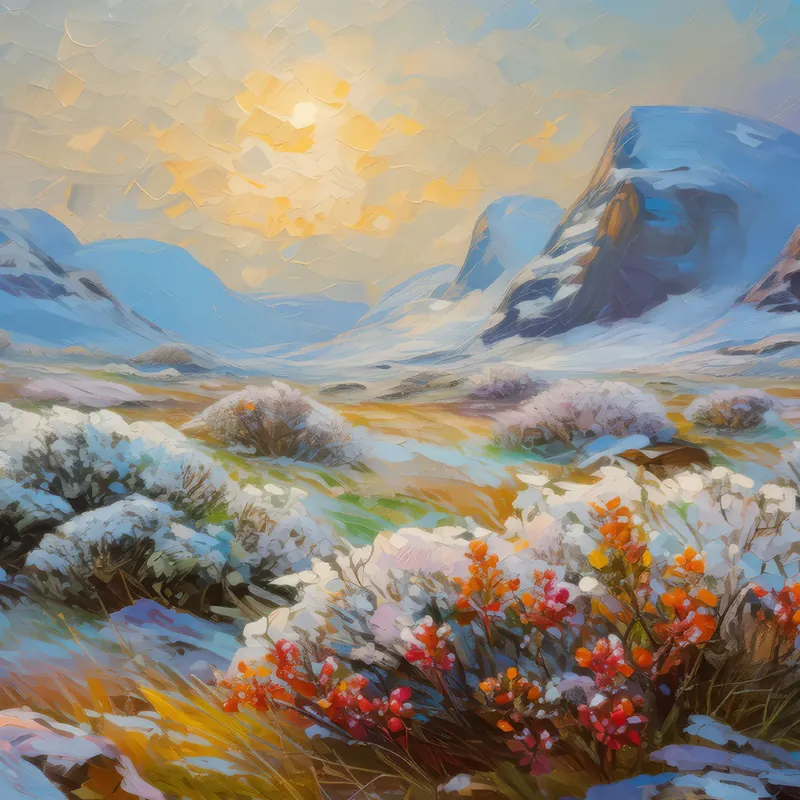 Painting: Quiet Tundra Morning