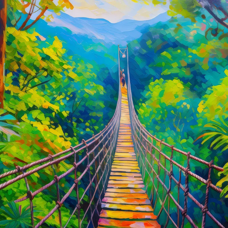 Painting: Rainforest Canopy Adventure