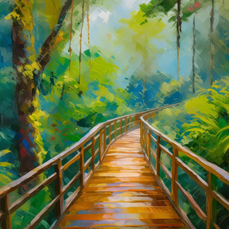 Painting: Rainforest Canopy Walk