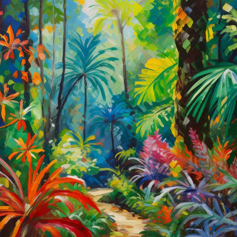 Painting: Rainforest Nature Walk