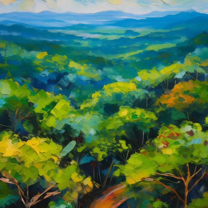 Painting: Rainforest Tree Canopy