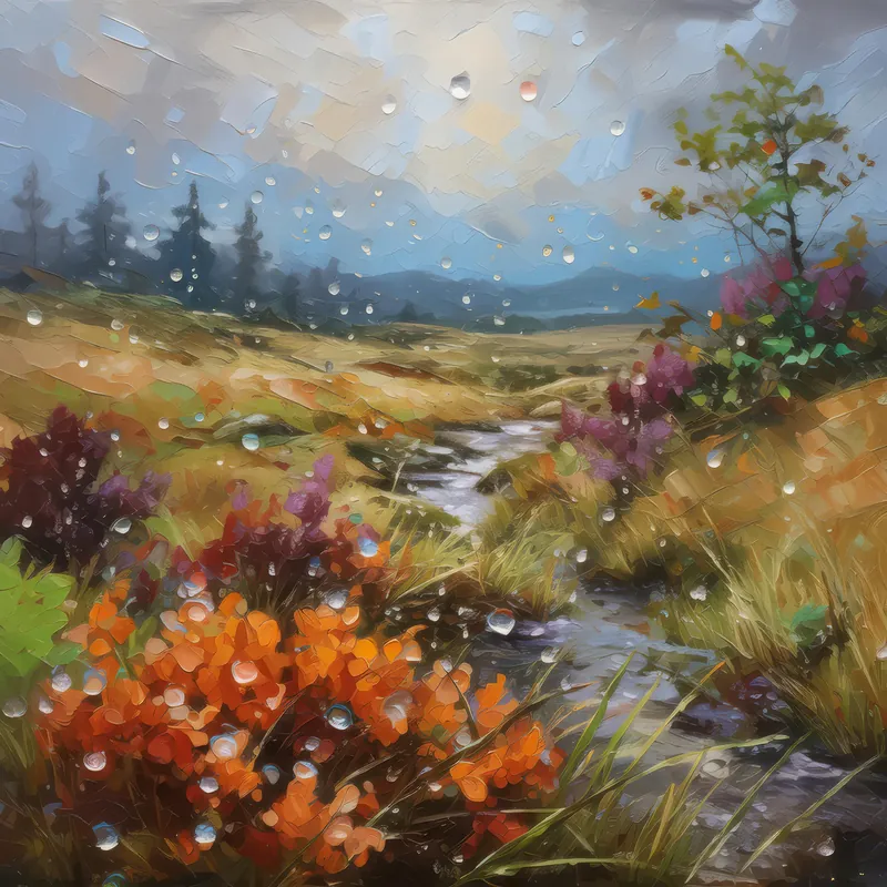 Painting: Rainy Afternoon on Moor