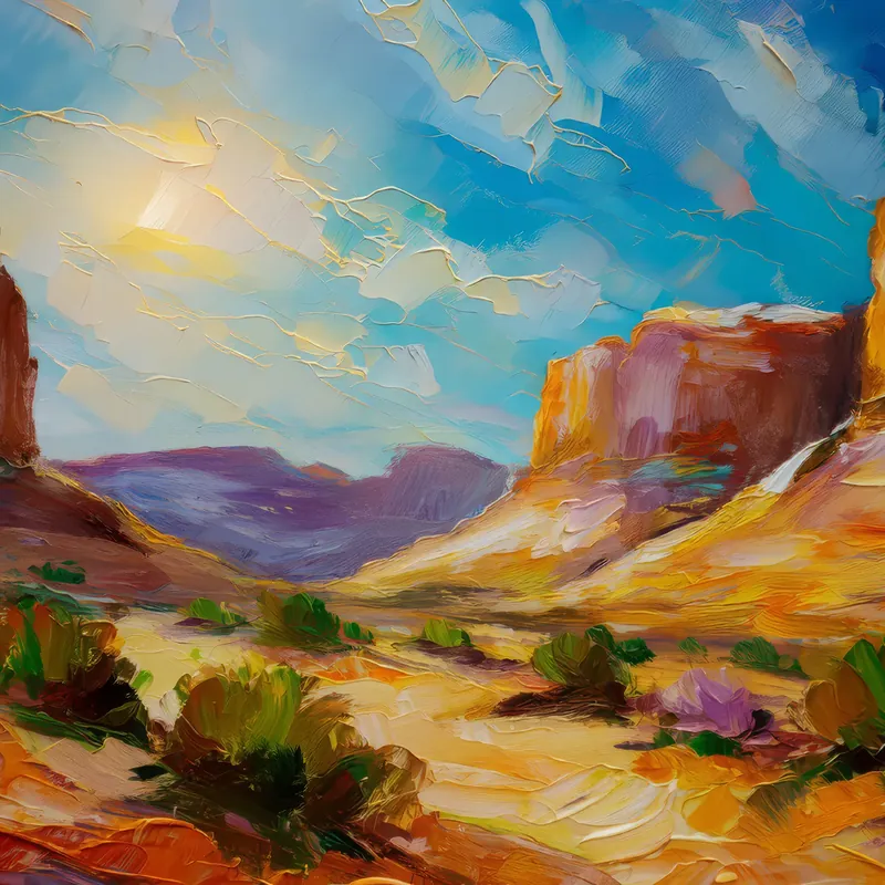 Painting: Rocky Desert Vista