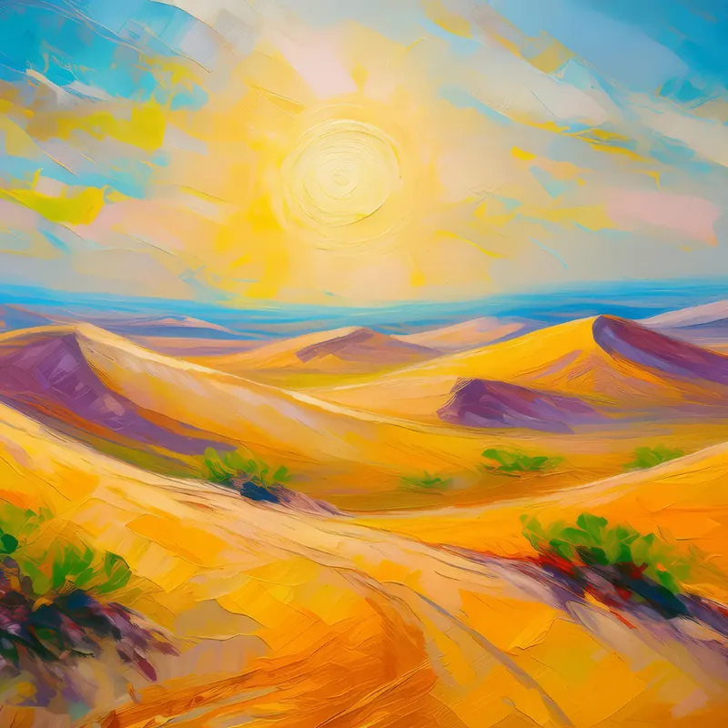 Painting: Rolling Desert Dunes