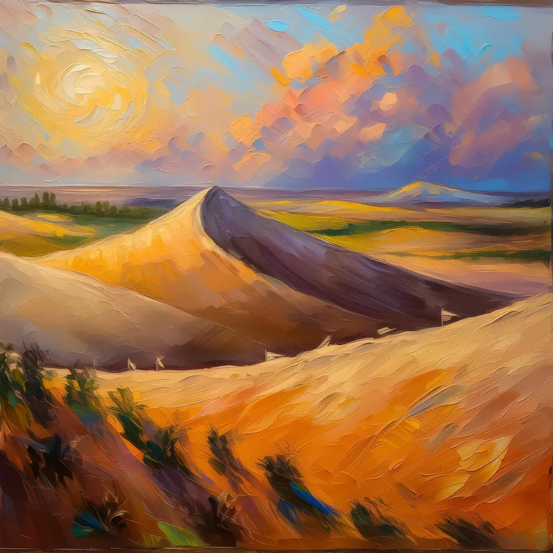Painting: Sand Dune Shadows