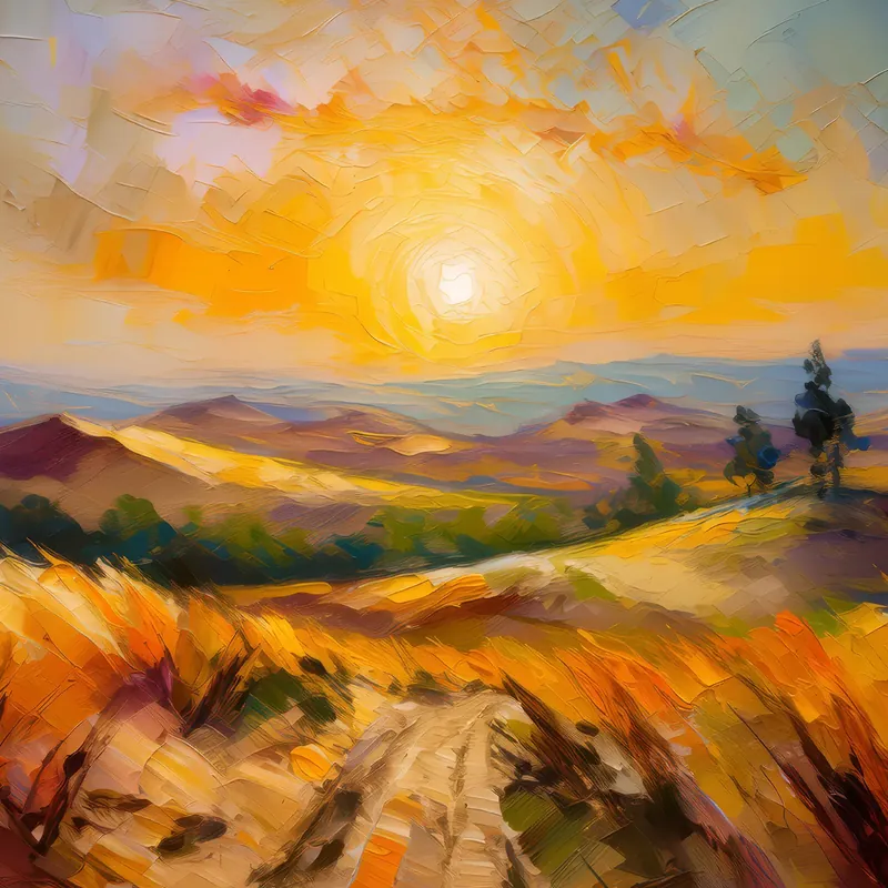 Painting: Sand Dune Sunrise