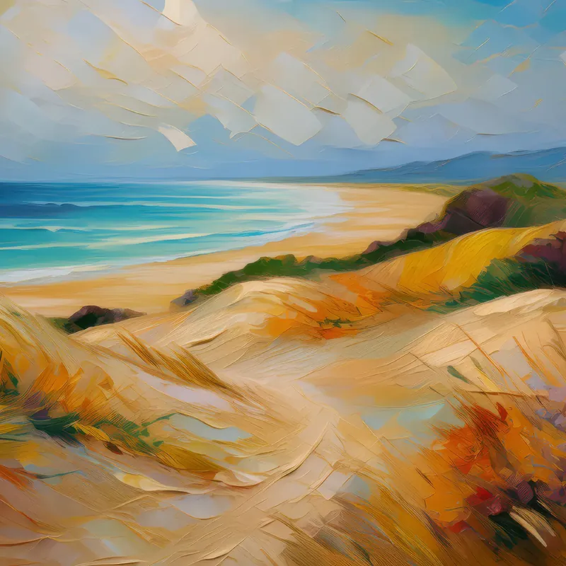 Painting: Sand Dunes Landscape