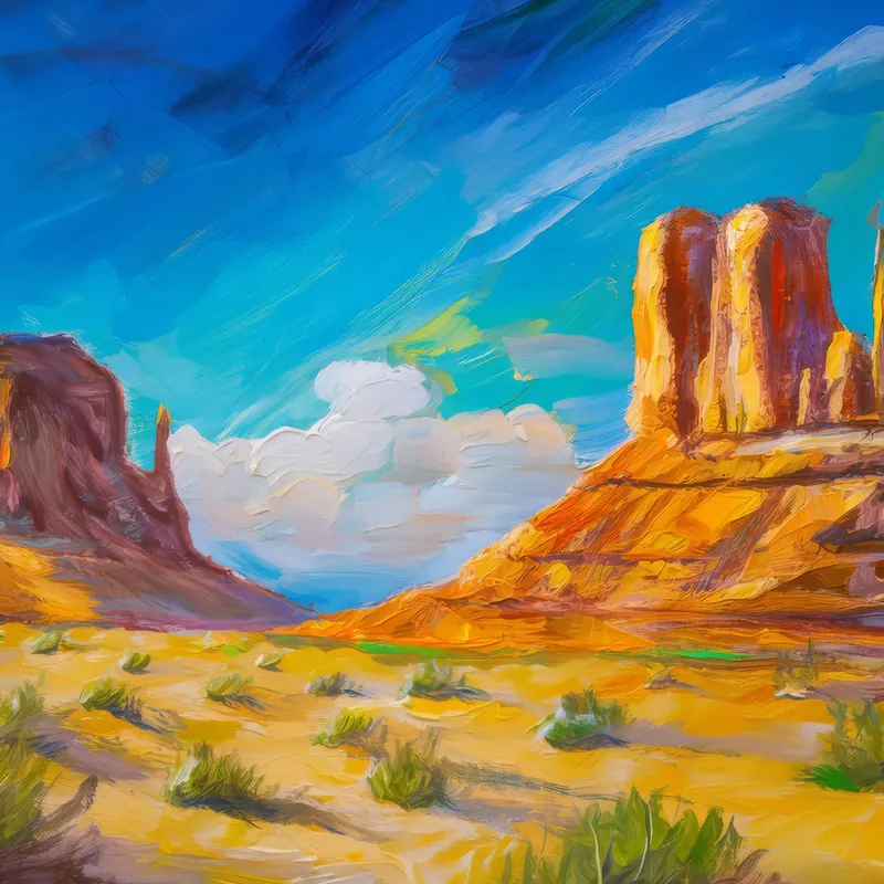 Painting: Sandstone Formations