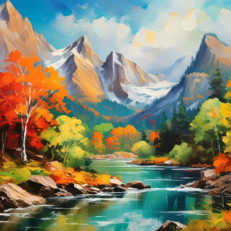 Painting: Seasons’ Crag Kaleidoscope