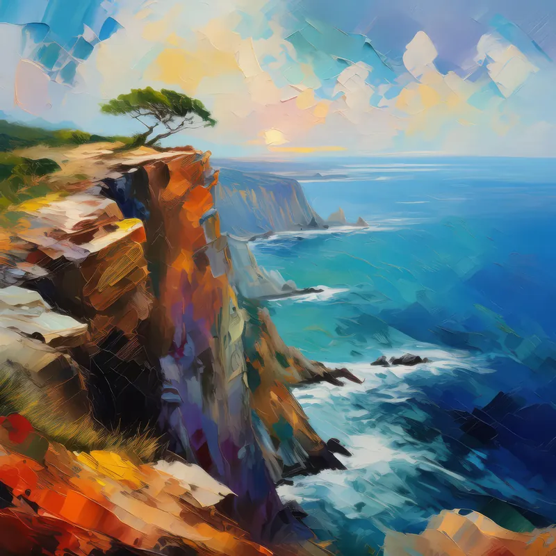 Painting: Serenity’s Perch on Craggy Cliffs