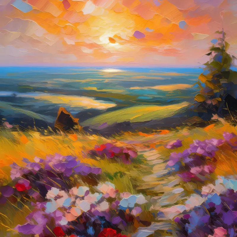 Painting: Shadows Fall on the Moor