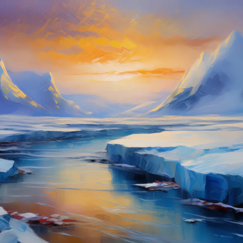 Painting: Silence of the Frozen Land