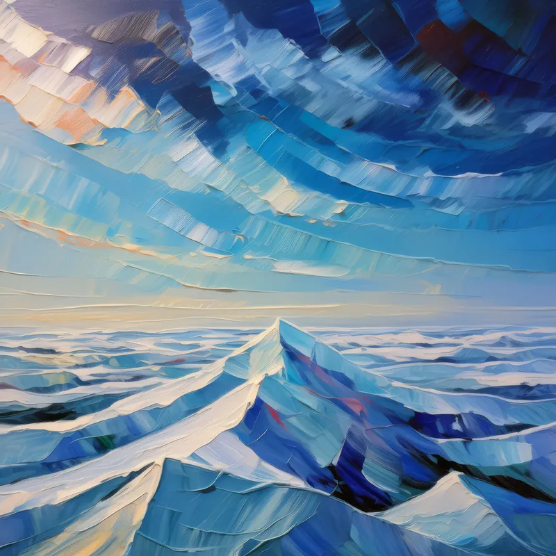Painting: Snowy Ice Cap