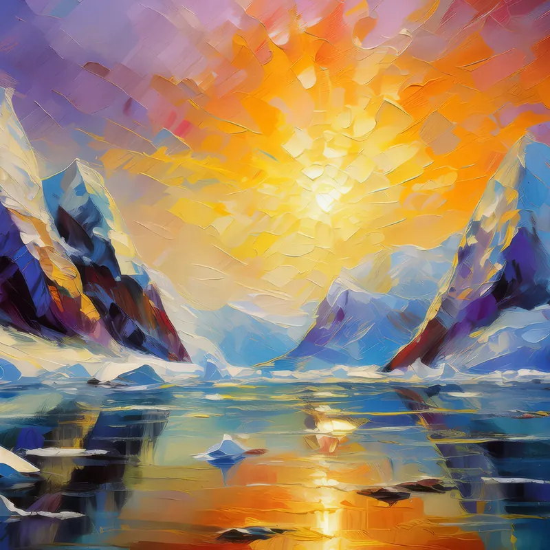 Painting: Snowy Ice Caps