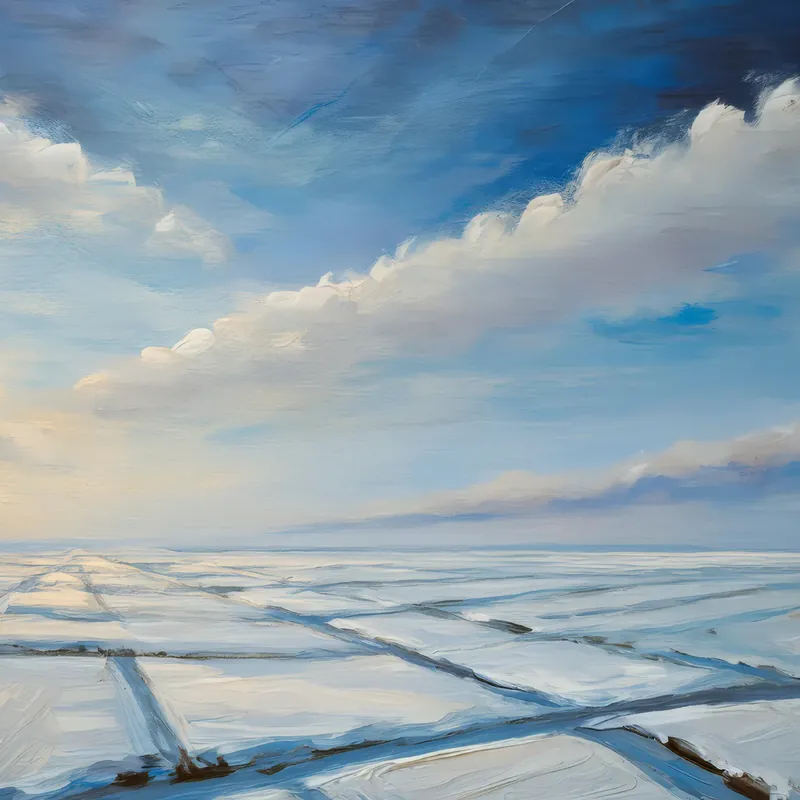 Painting: Snowy Ice Field