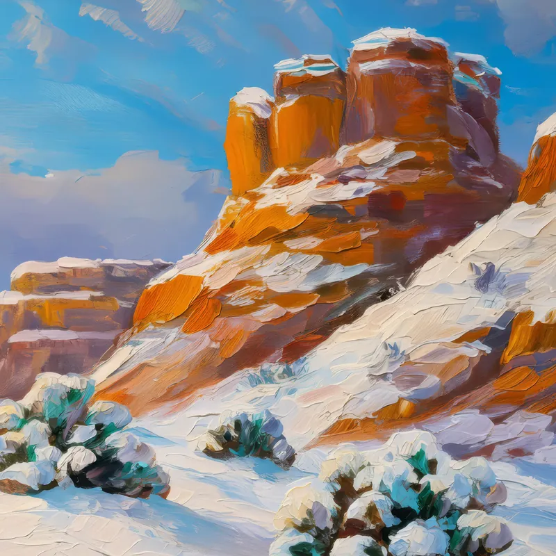 Painting: Snowy Mesa Winter