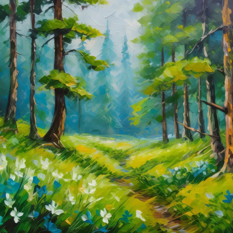 Painting: Spring Boreal Blossoms