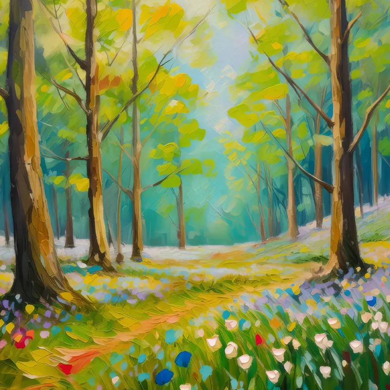 Painting: Spring Forest Awakening