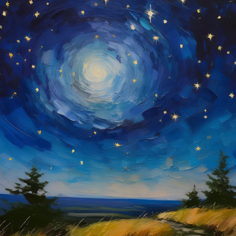 Painting: Stargazing Night on Moor