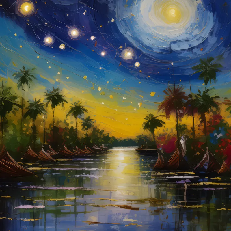 Painting: Starry Nights at the Delta