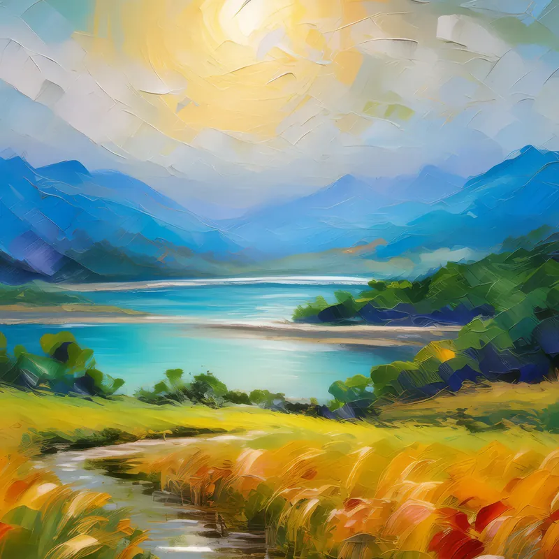 Painting: Steppe Mirage Illusion