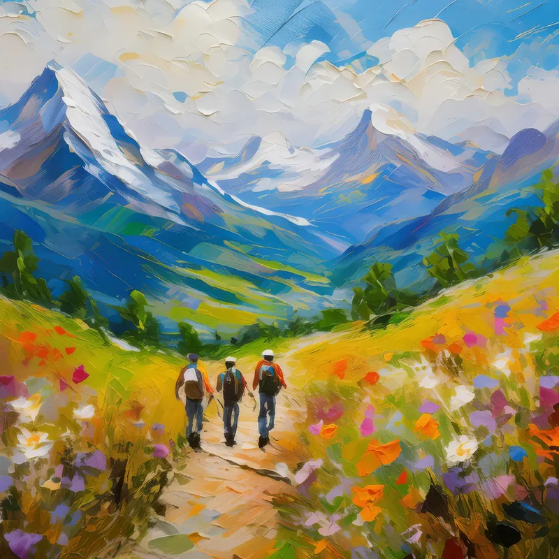 Painting: Summer Mountain Trail