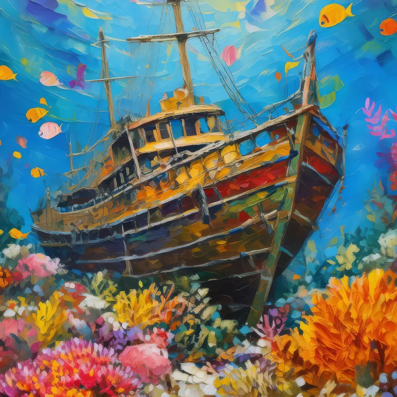 Painting: Sunken Ship Mystery