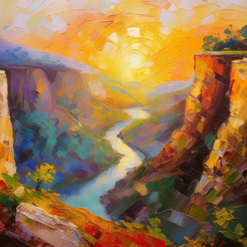 Painting: Sunrise Valley Chasm