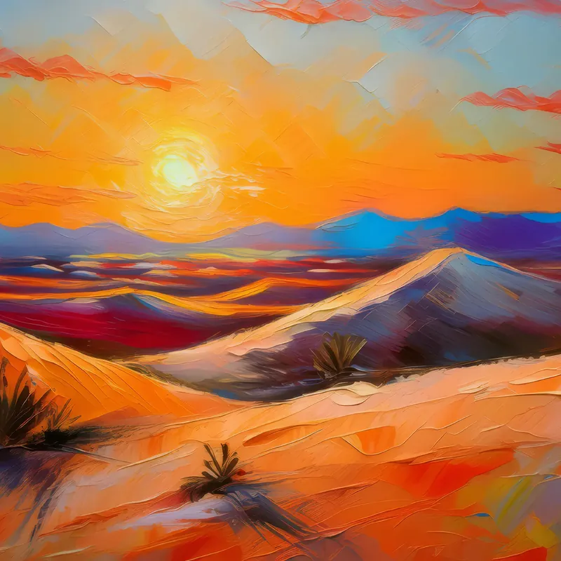 Painting: Sunset Over Dunes