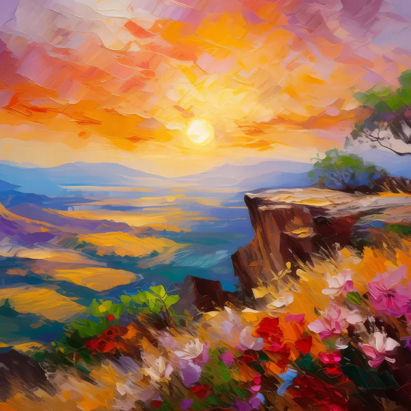 Painting: Sunset Vista Bluff