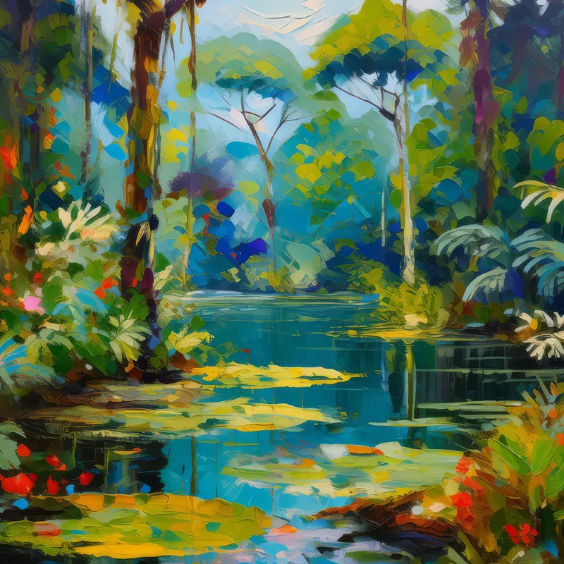 Painting: Swamp Hidden Pond