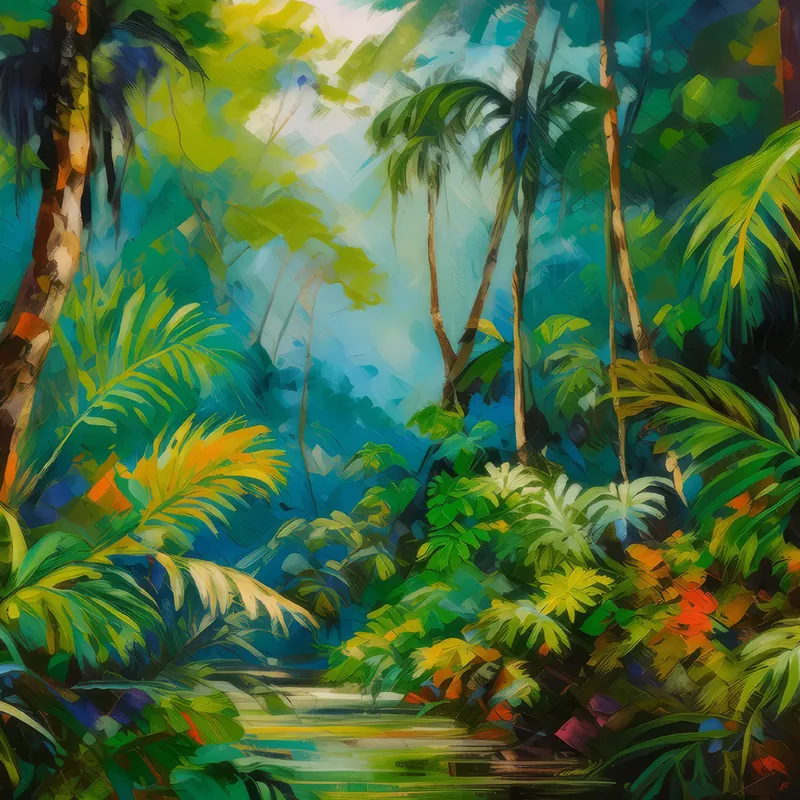 Painting: Sweltering Tropical Rainforest