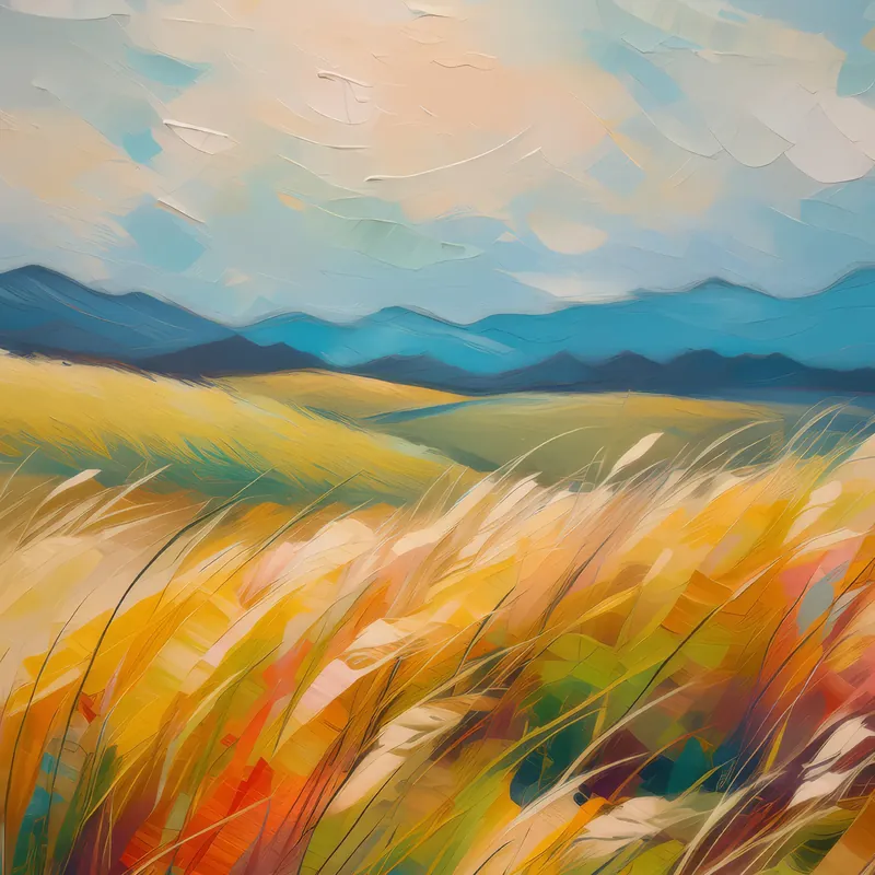 Painting: Temperate Grassland Whispers